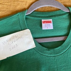 ✔️Authentic Supreme x Pine Green Long Sleeve shirt 🌎
